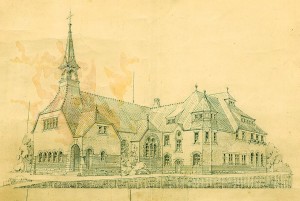 vangelisches Bethaus und Vereinshaus Am Brandenbusch – Architektenzeichnung 1910